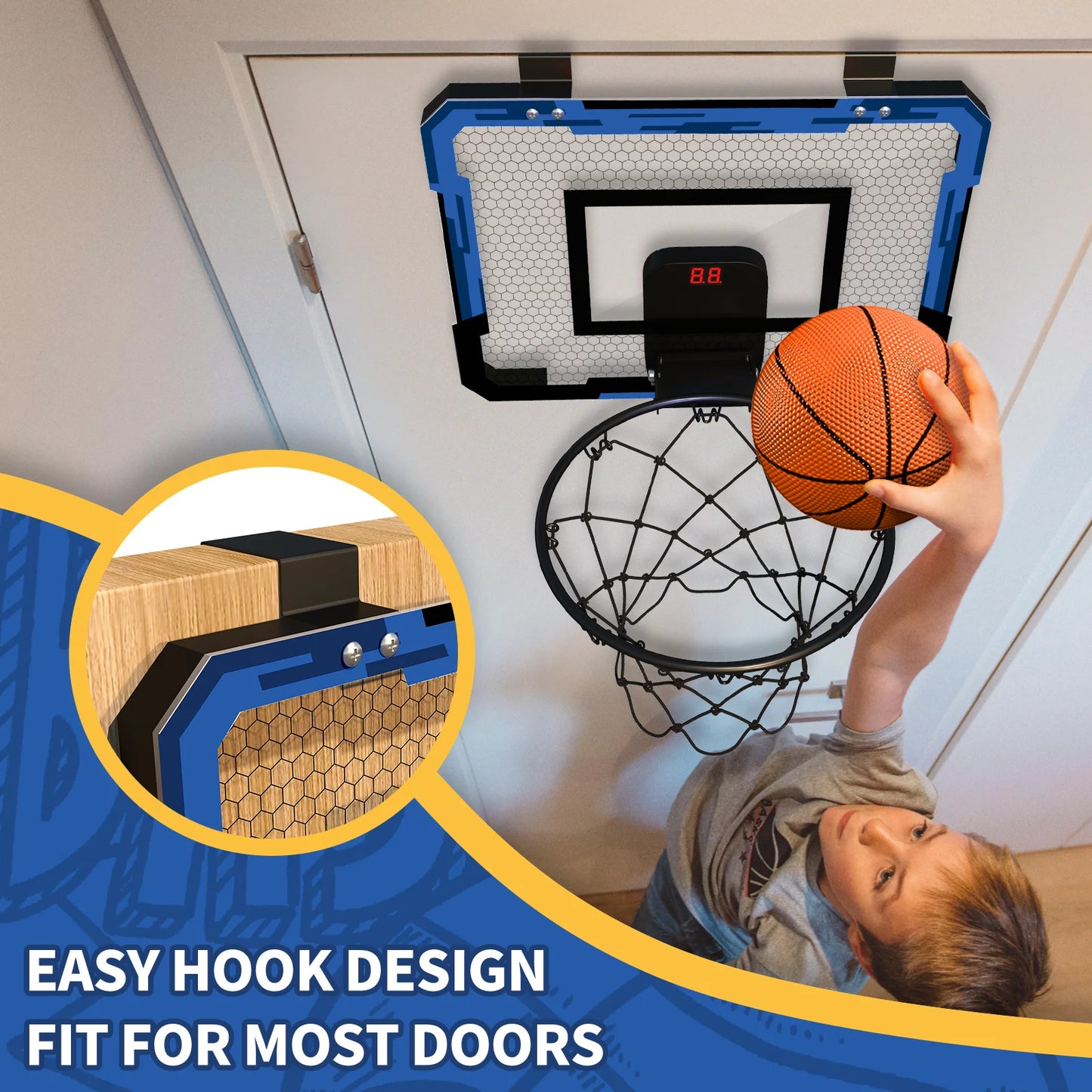 Kids Basketball Ball Hoop For Outdoor Or Indoor