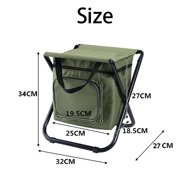 Foldable Fishing Chair Multifunctional  Insulation Bag Durable