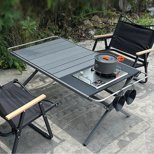 Portable Outdoor Camping Aluminum Alloy Table and Chairs