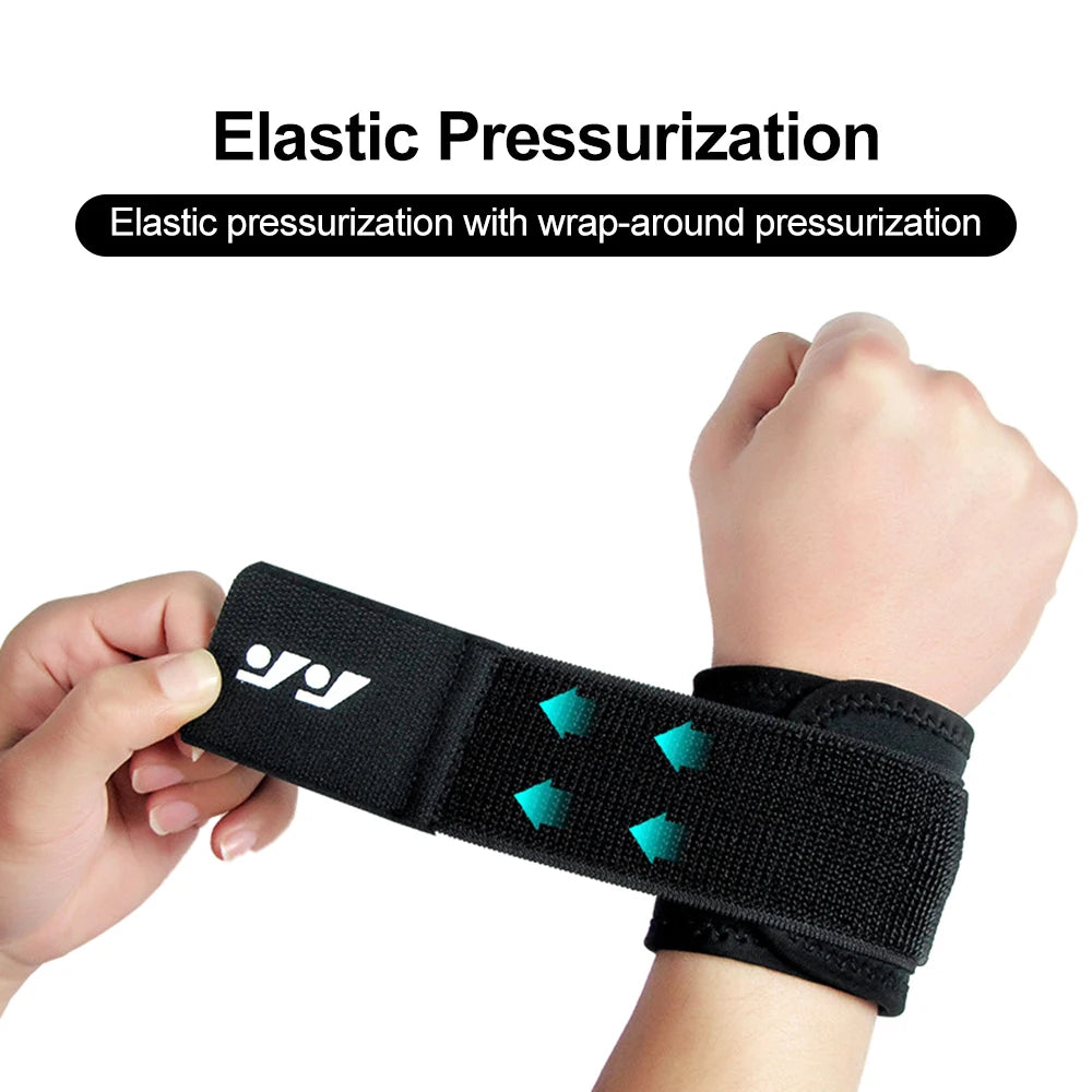 1pc Wristband Compression Support Elastic Adjustable Wrist Brace